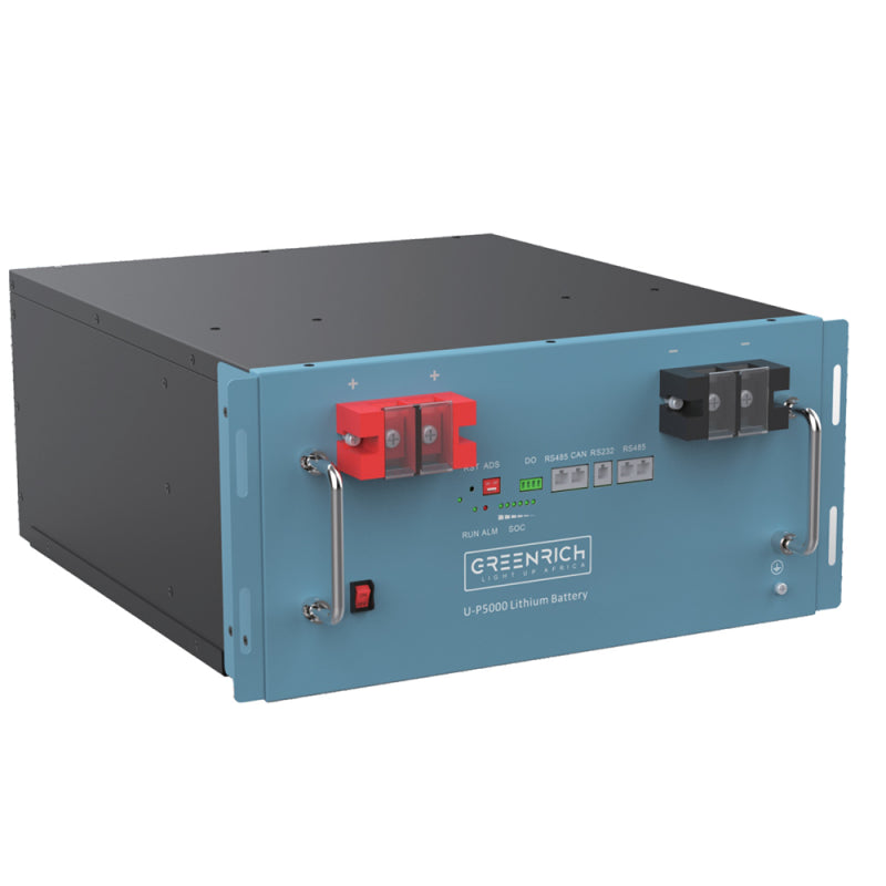 Greenrich UP5000 Lithium LifePO4 Battery – 1.5C / 4.9KWH / 7.5KW
